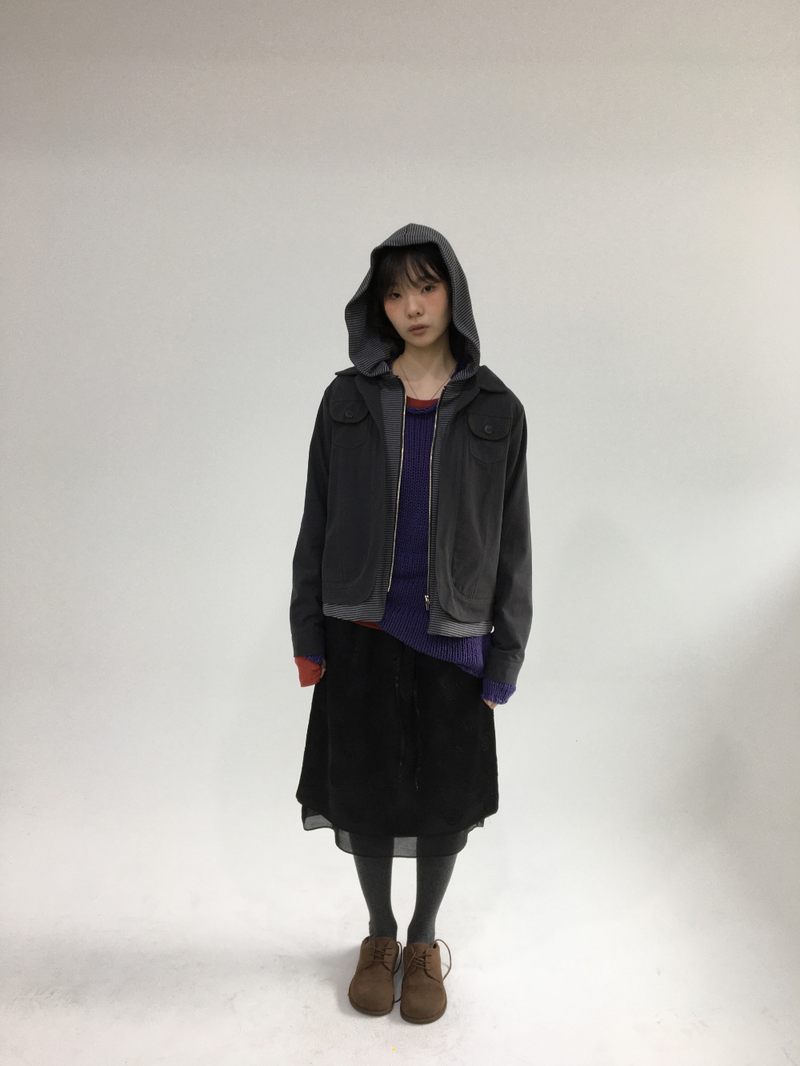Reverse Rose Skirt (2color)