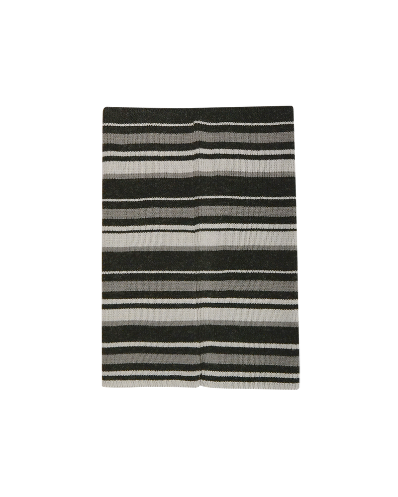 TIE-UP STRIPE BEANIE (BLACK)