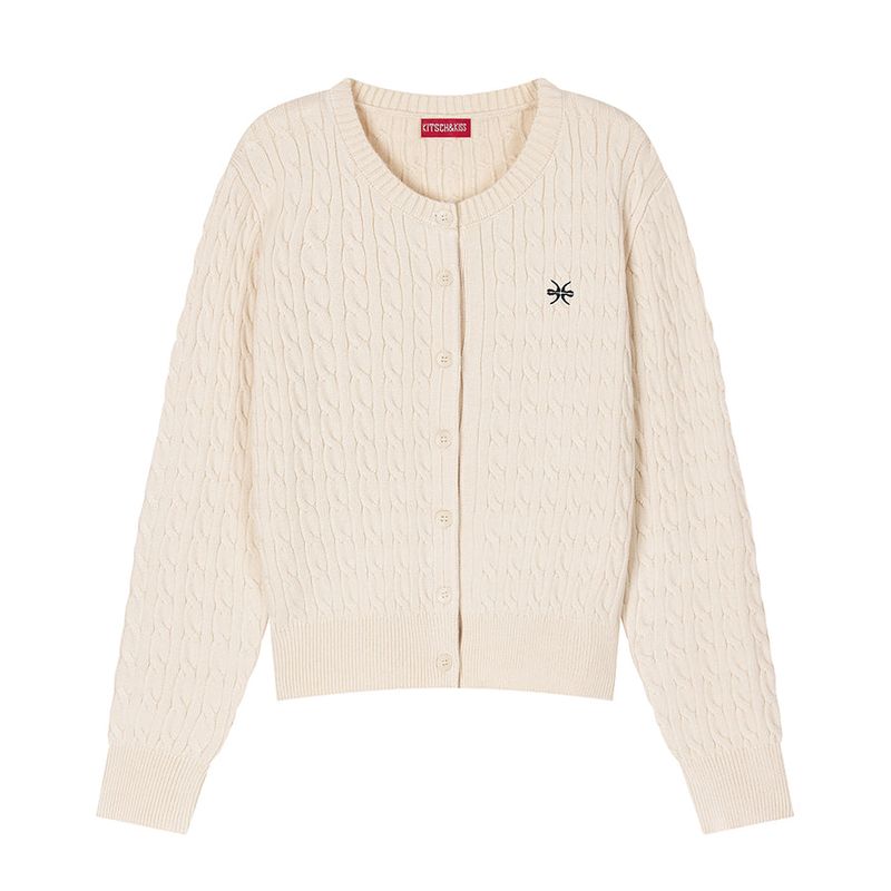 Cable-Knit Cardigan (26FOU-HDZP02)