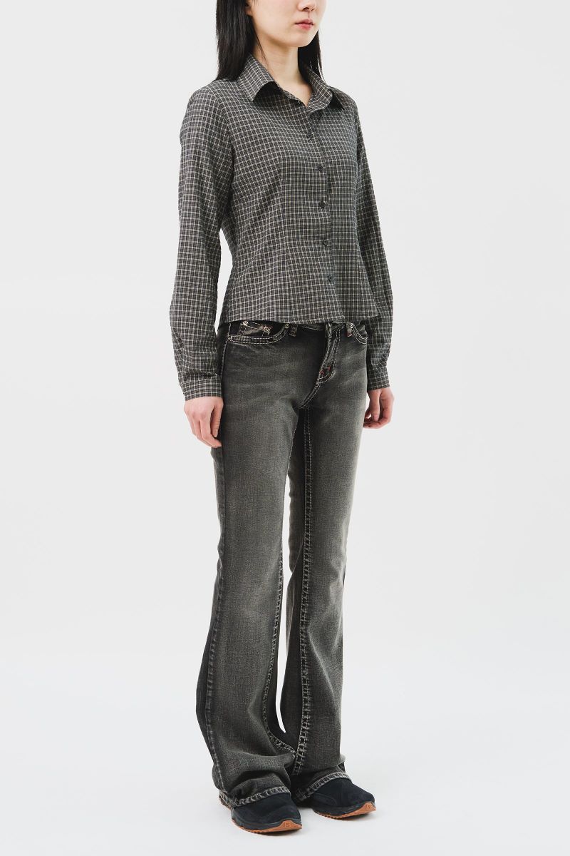 (W) Muer Checked Shirt (3color)