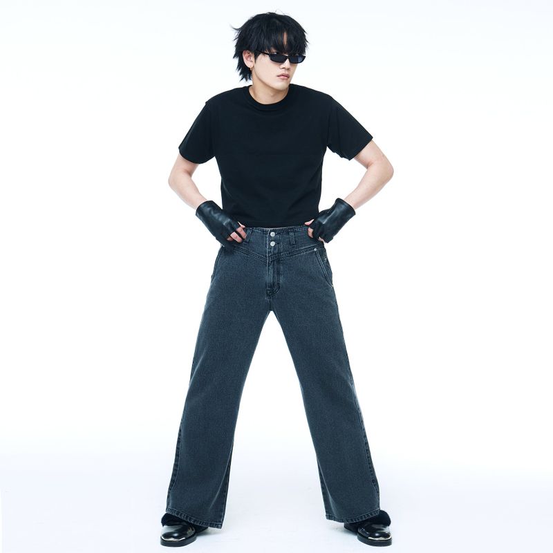 Men's Crop T-Shirt Black