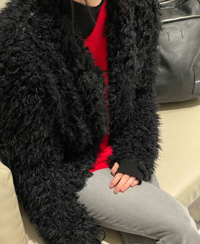 Floofy fur cardigan 