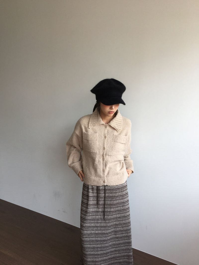 Angora Knit Beret (3color)