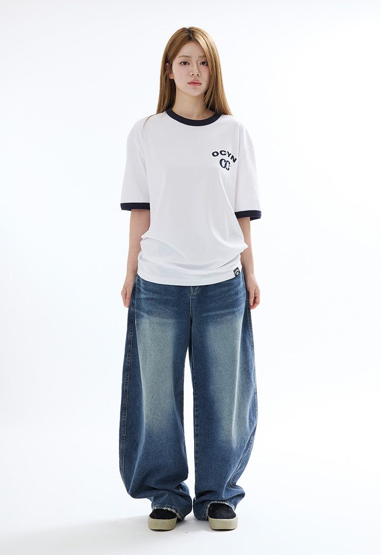リンガーTシャツ ホワイト