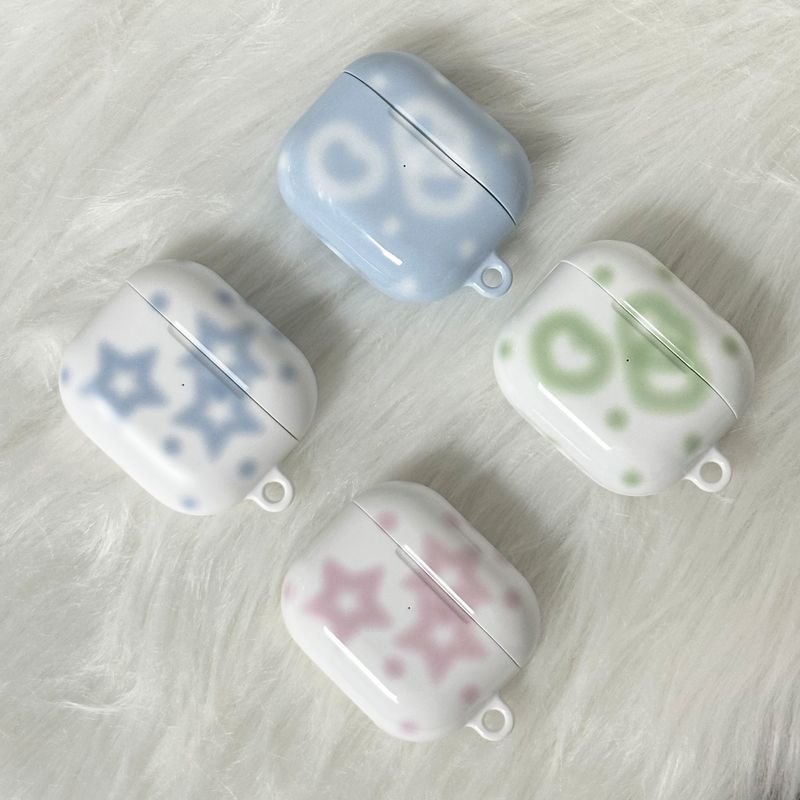 lollipop heart Airpods case-blue