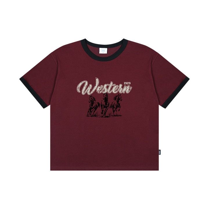 WESTERN HORSE Cool Cotton Crop Ringer Short Sleeve (SRCSTD-0271)