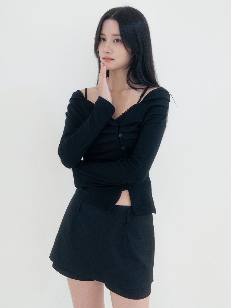 Rin cardigan set (Black)