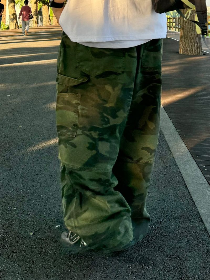 Camoufalge Carpenter Balloon Pants 2C