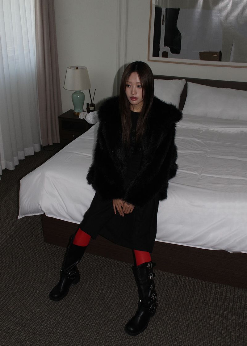 HOLIDAY HOOD FUR JACKET