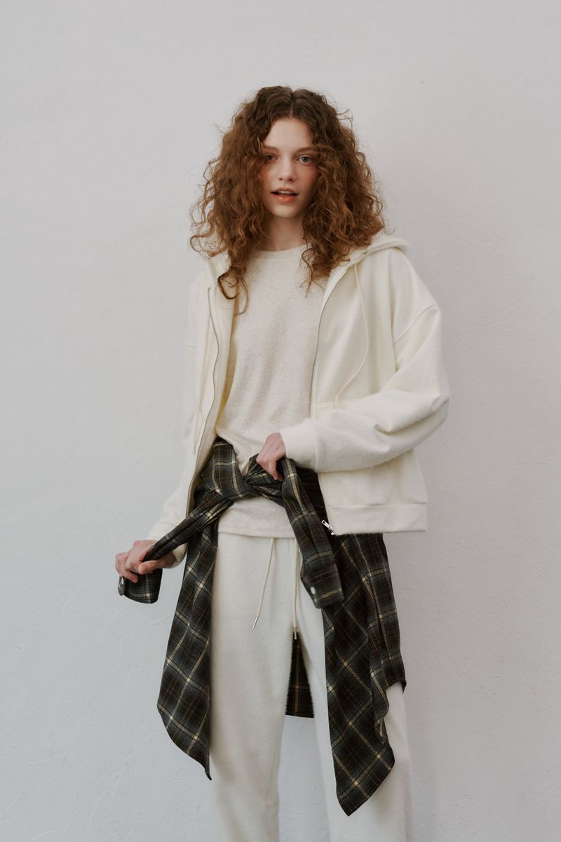 Snow Hood Zip-up (Ivory)