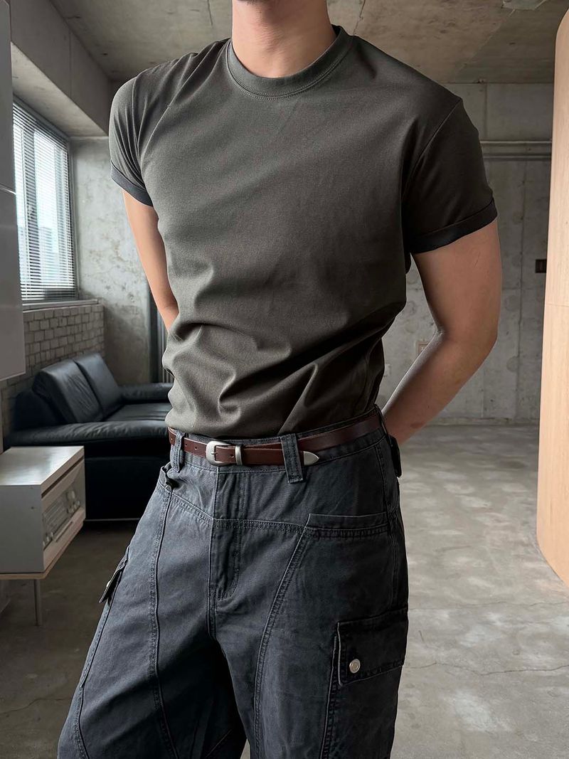 LAURANT(ロラン)の「Cabra muscle fit half t-shirts(4color)(Tops)」