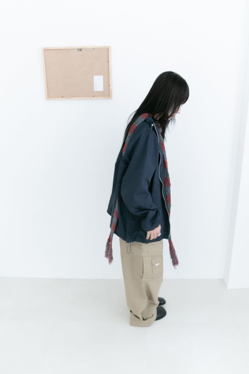 fringe knitting long muffler(5colors)