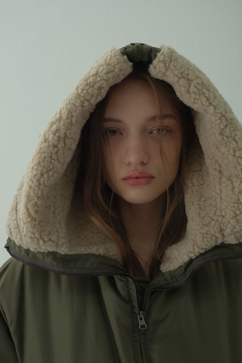 HOODED FLIGHT JUMPER_KHAKI