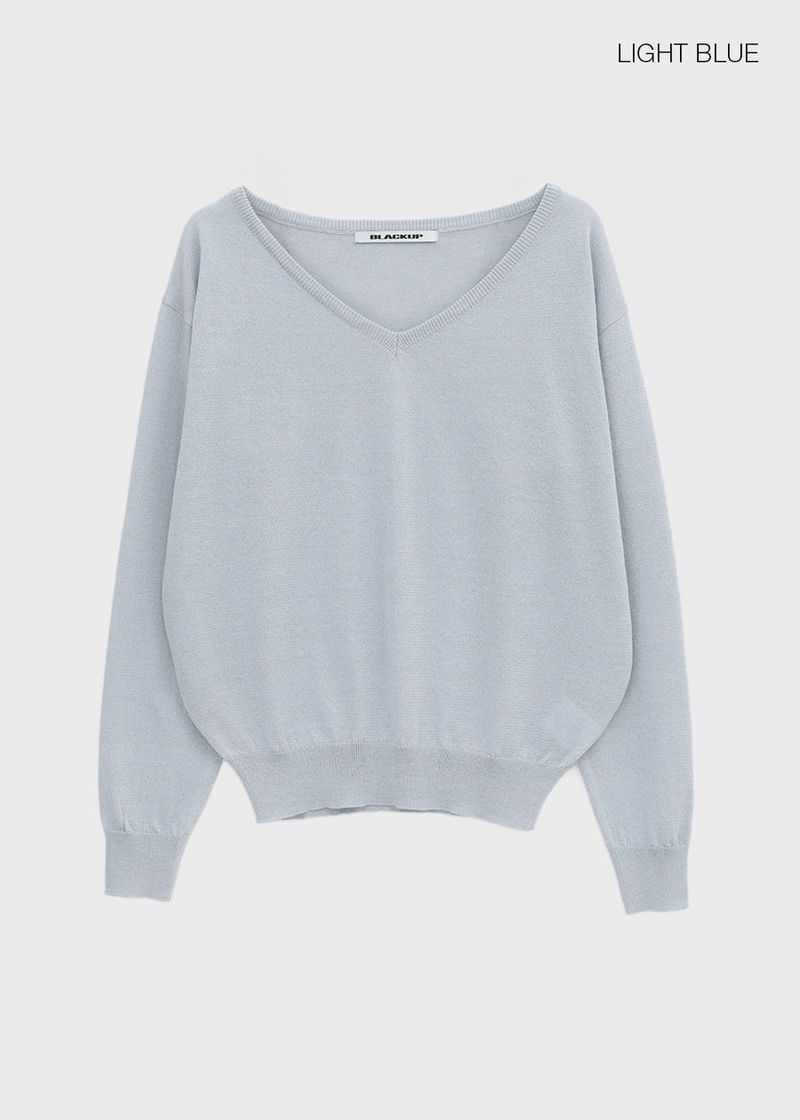 [MADE] Seir Sheer Linen V-Neck Knit