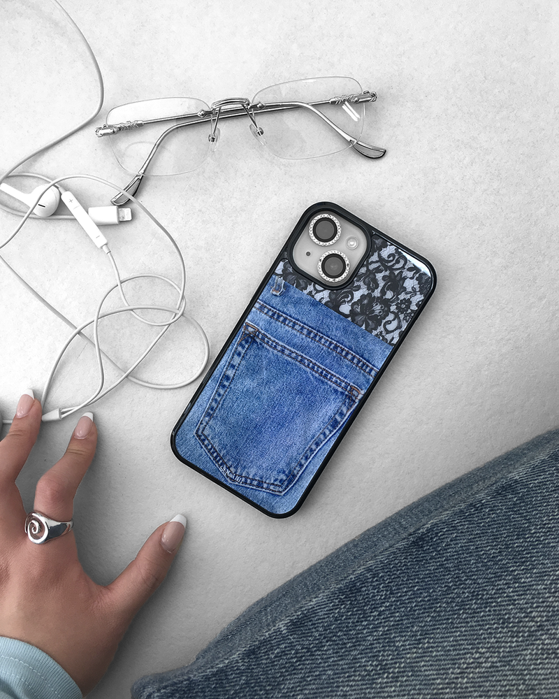 [MADE] Denim Pocket Lace phonecase