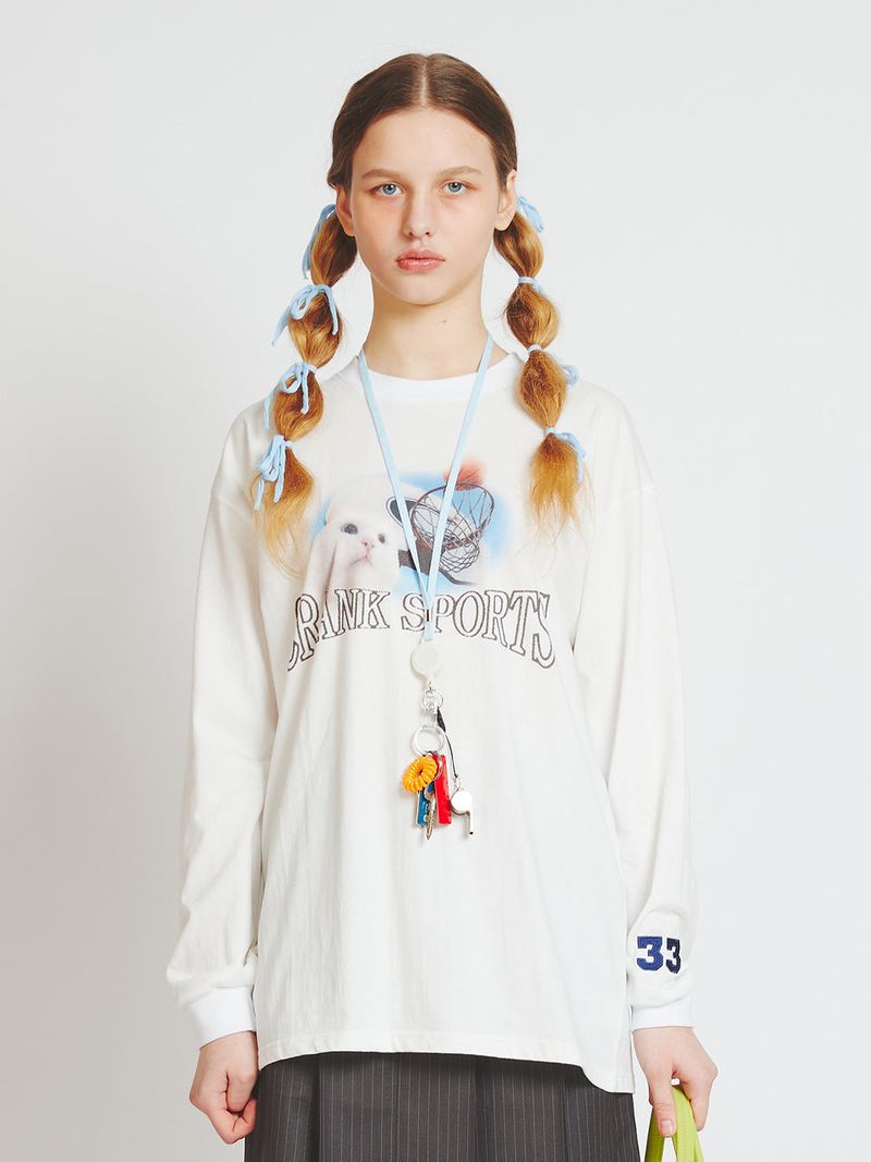 crank（クランク）の「プリンティングオーバーサイズTシャツ / PRINTING OVERSIZE T-SHIRT_WT（トップス）」