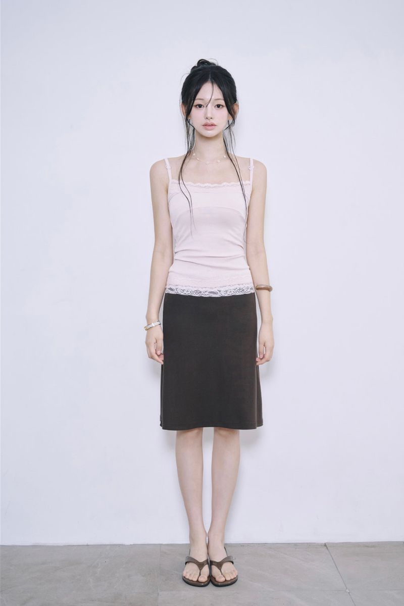 [MADE] Sherry Lace Midi Skirt