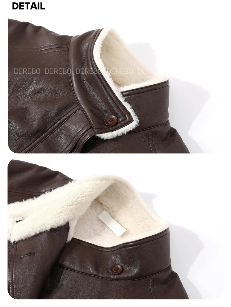 Signature Leather Warm Long Coat