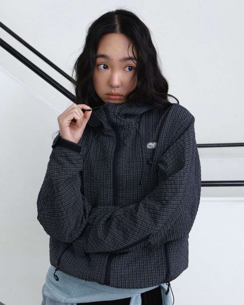 PARAKEET（パラキート）の「Plaid Light Tech Wind Jacket（Jackets/Outerwear）」