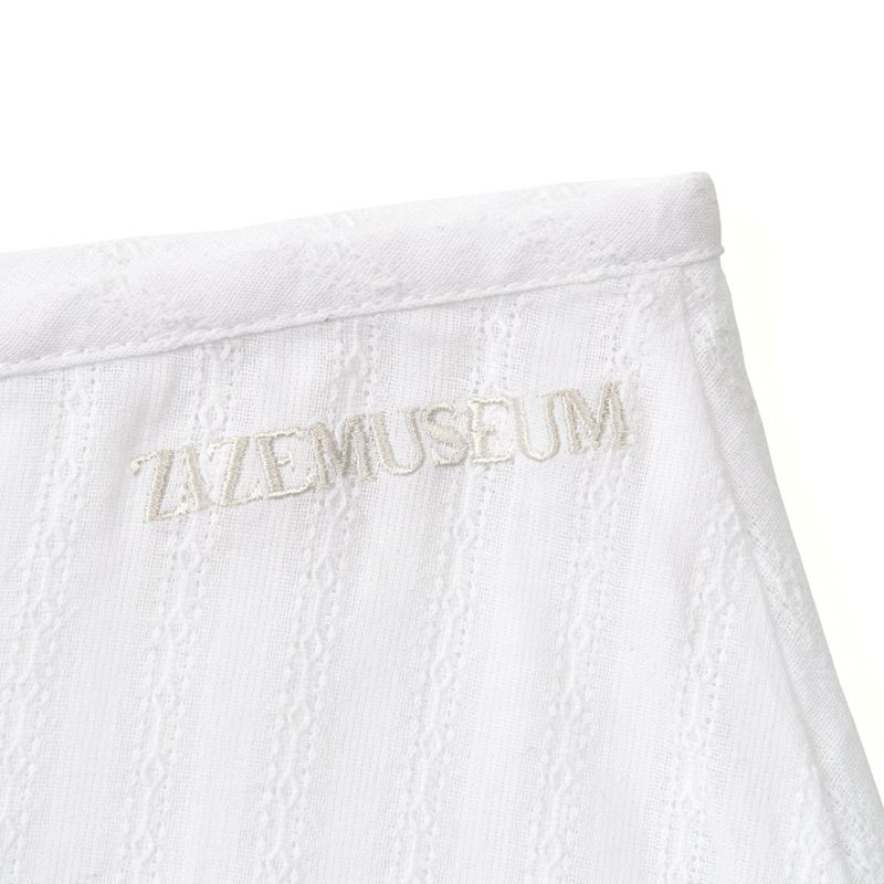 JACQUARD TIERED SKIRT (WHITE)