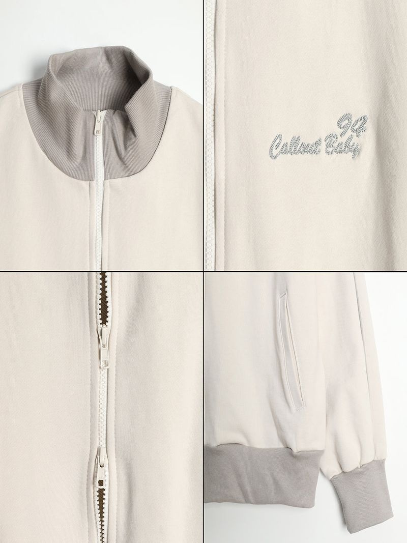 DOWN TOWN GIRL ZIP-UP / IVORY