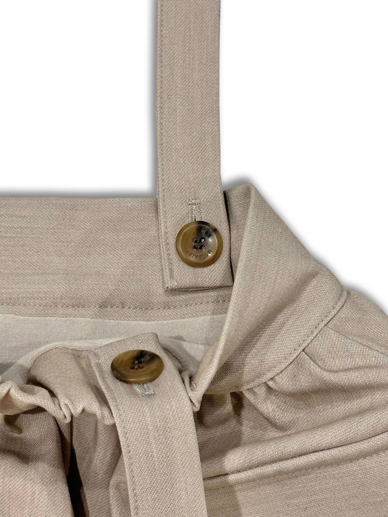 BALLOON POCKET MINI SKIRT PANTS / BEIGE