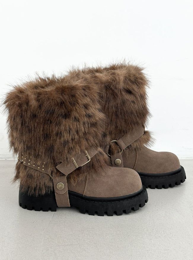 1188 Fur Warmer Platform Mid Boots