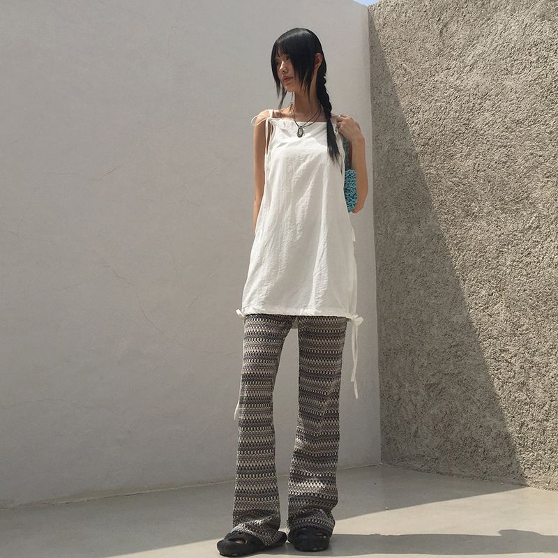 Walt Hippie Stripe Layered Bootscut Pants