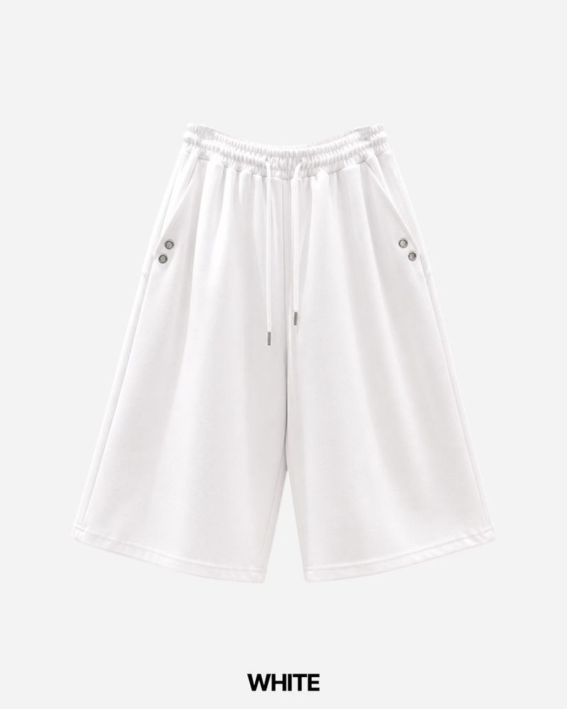 Punch Eyelet Bermuda Sweatpants