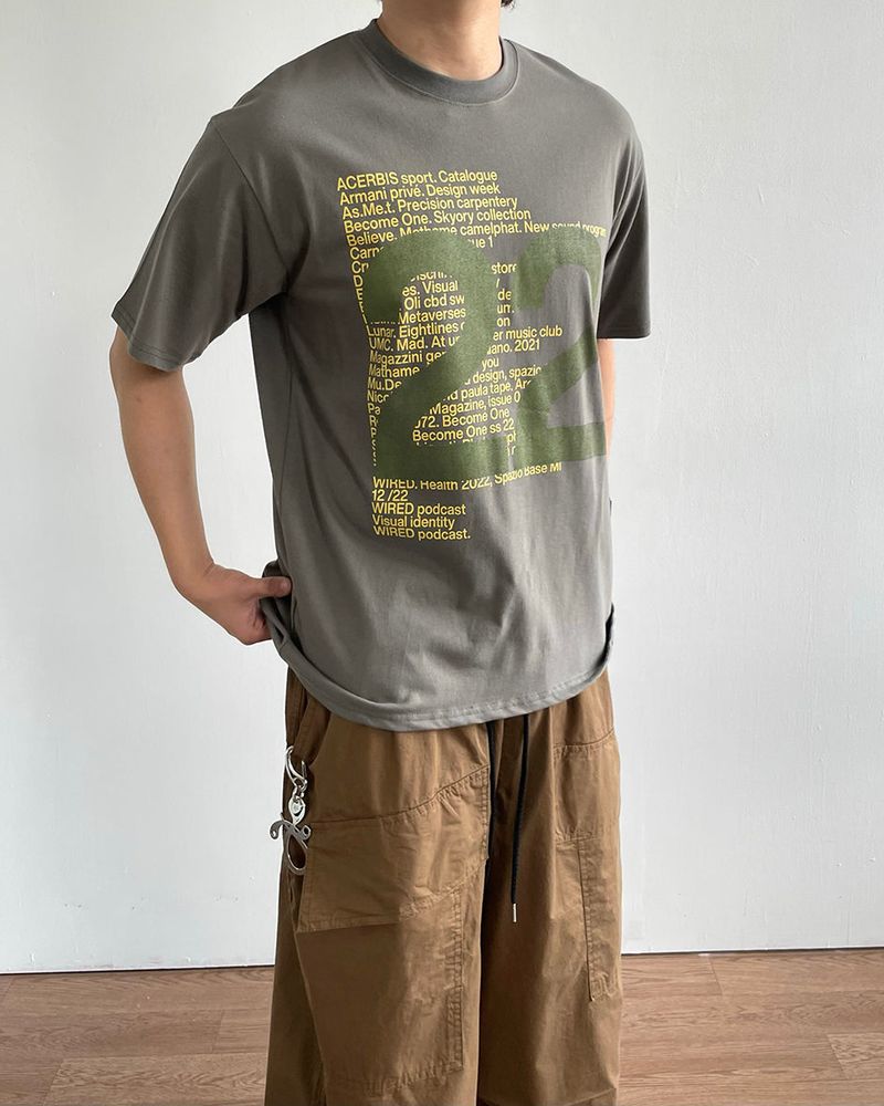 Mitsu Printed Short Sleeve Tee