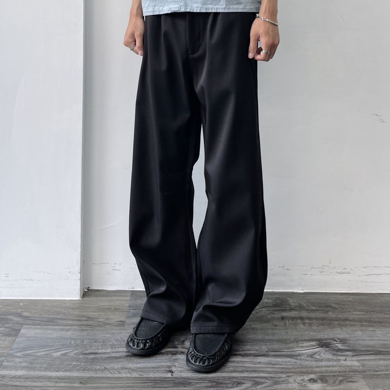 Bias Panel Wide Trousers
