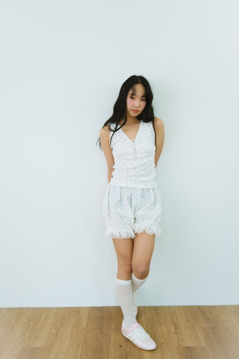 MOGU DOT LACE SHORTS 