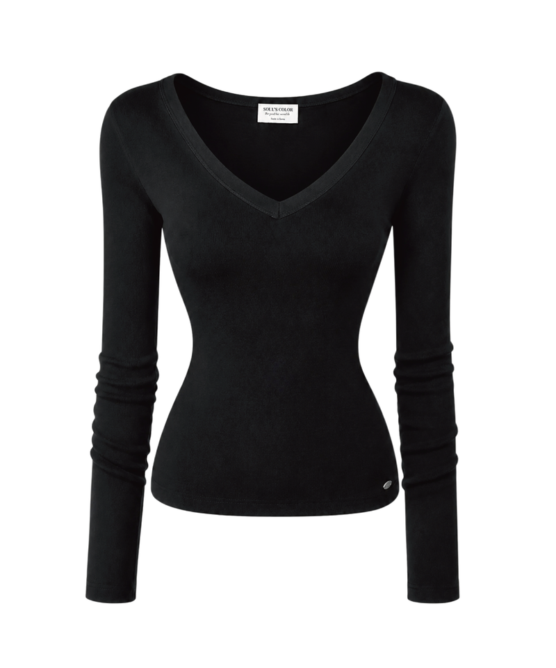 SOUL'S COLOR（ソウルズカラー）の「[MADE] BASIC V-NECK TOP (4color)（Tops）」