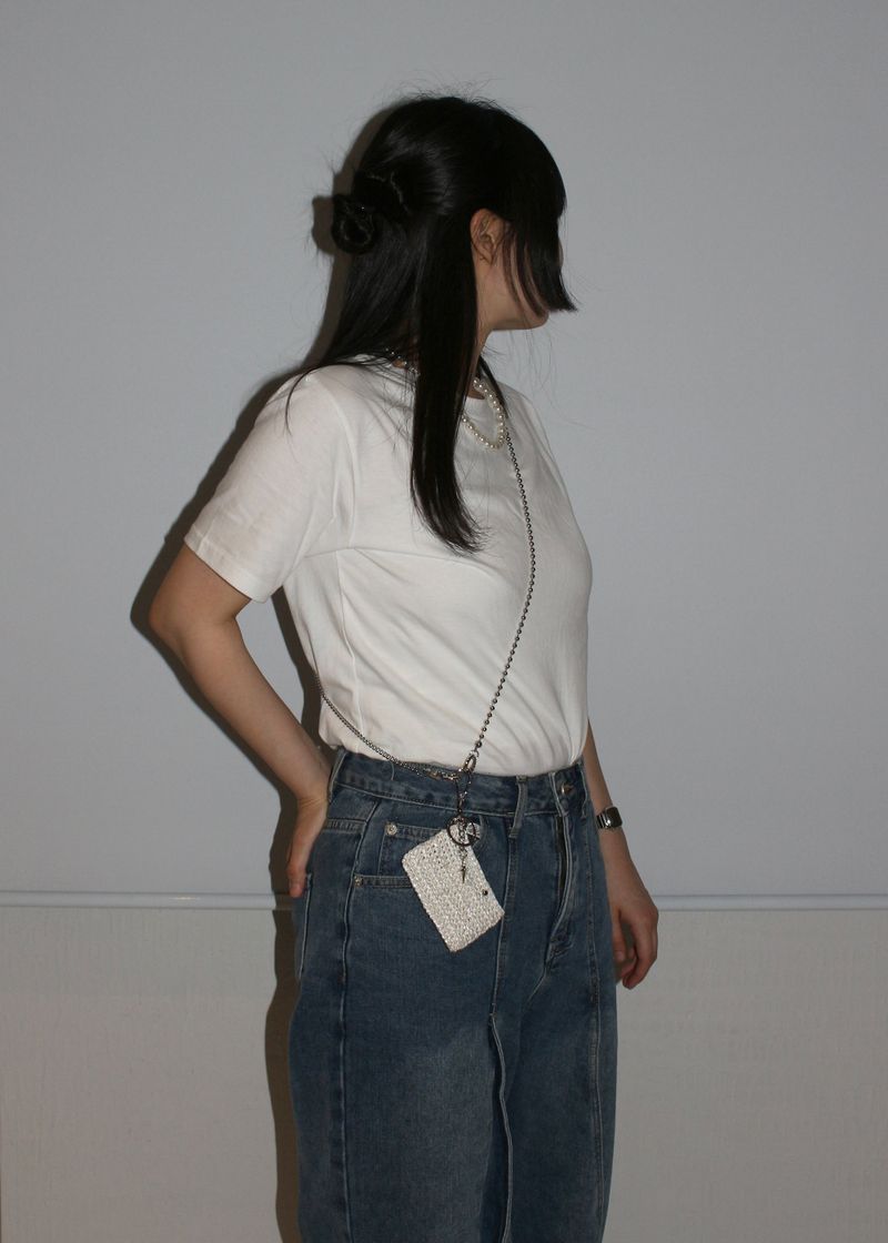 button card wallet (white)