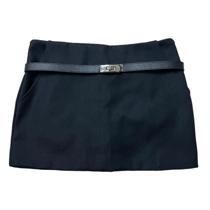 Demay Modern Basic Belt Mini Skirt