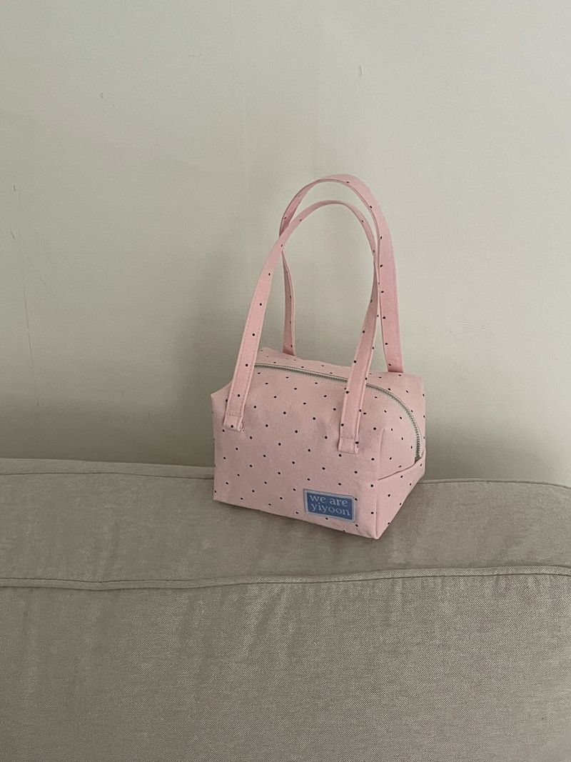 ハンディ ポーチ (pink pin dot)