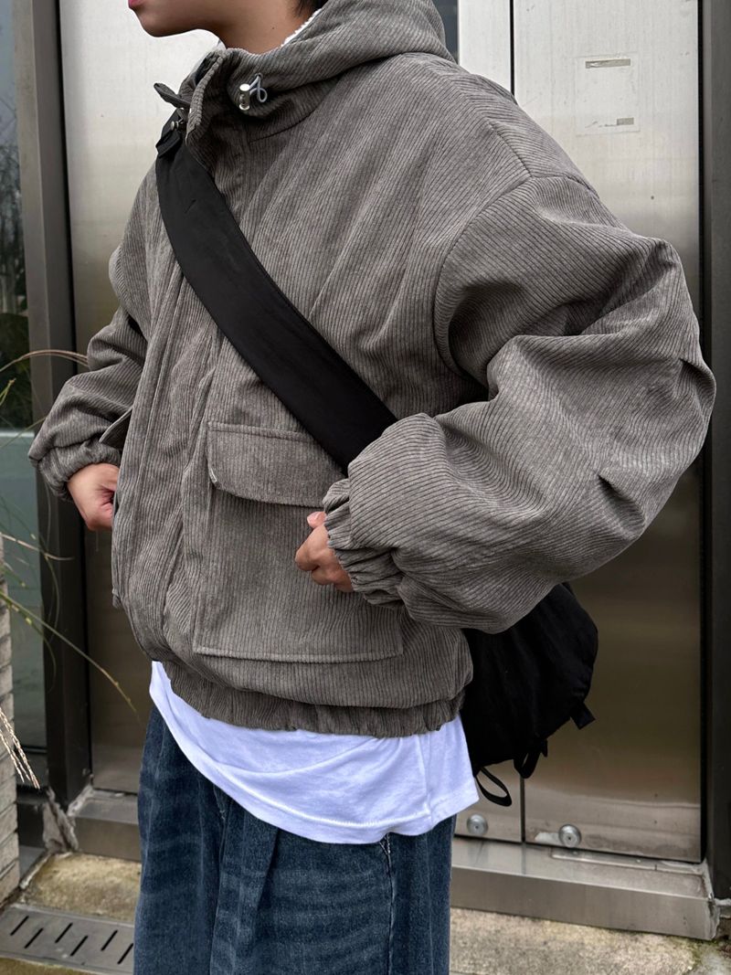 Number Jack Corduroy Hooded Jacket 3C