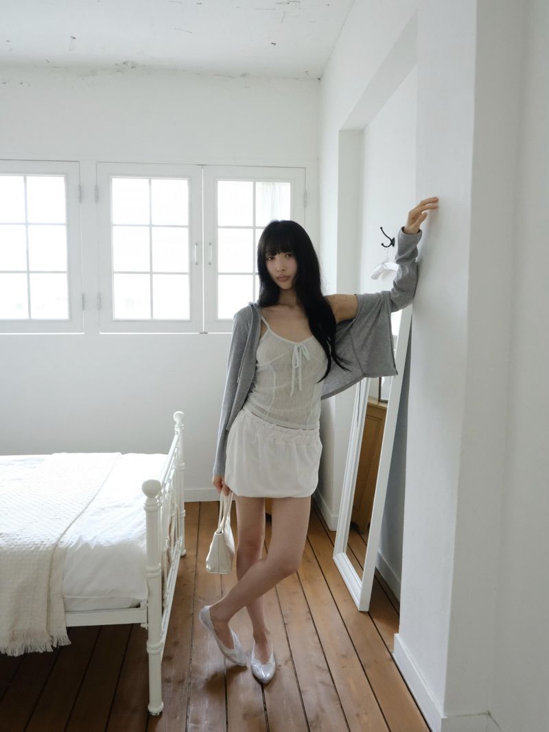 timelineseoul（タイムラインソウル）の「 balloon lace sk（Skirts）」