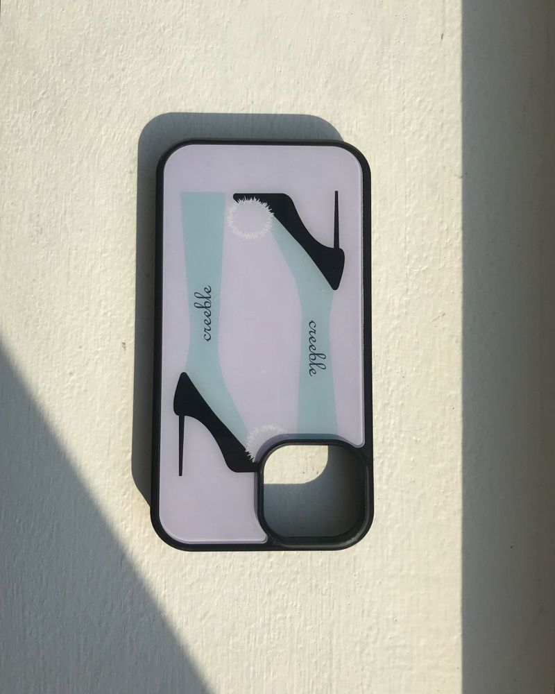 [MADE]high heel glass bumper case(purple)