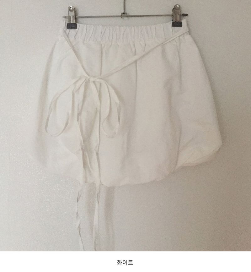 Tie Balloon Mini Skirt (4 colors)