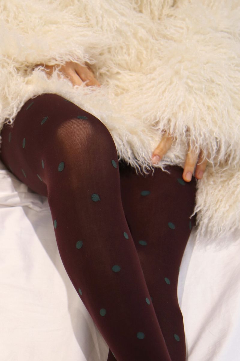 cocoa forest dot tights