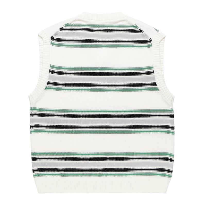 STRIPED KNIT VEST