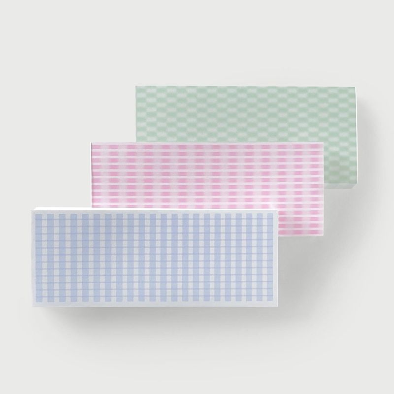 oab pastel memo / 3 pieces
