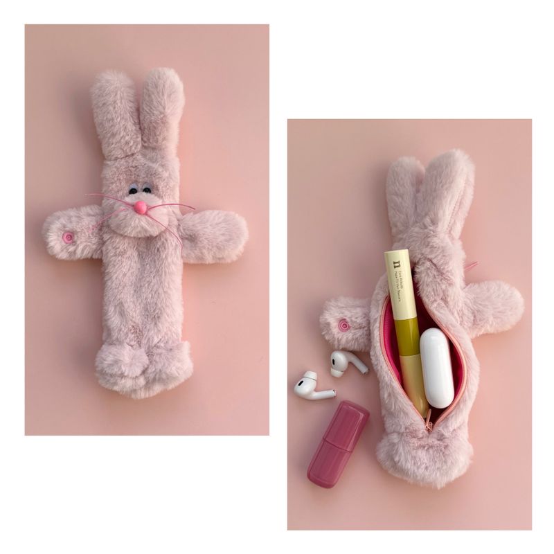 [made]Hug Me Pouch - black bunny