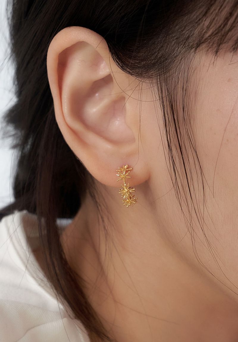 [silver925] dandelion earring - gold