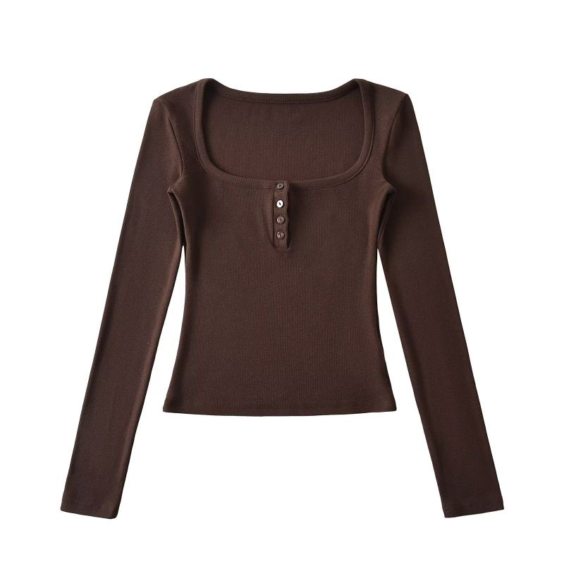 Eline Square Line Knit Top