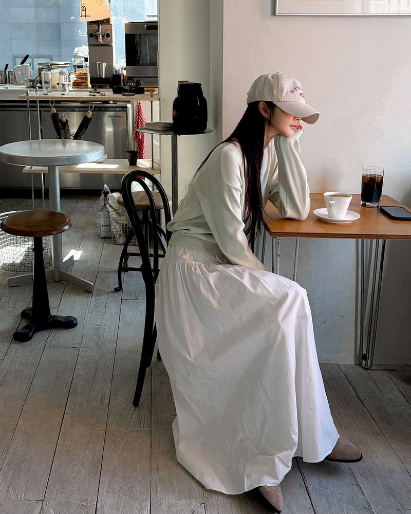 Belbon long skirt