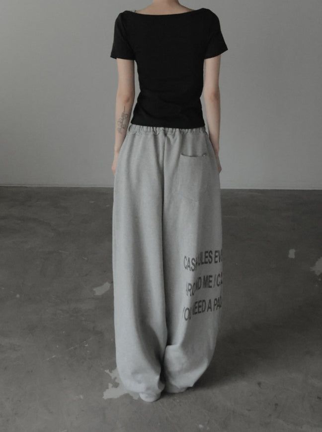 Veccro Lettering Sweatpants