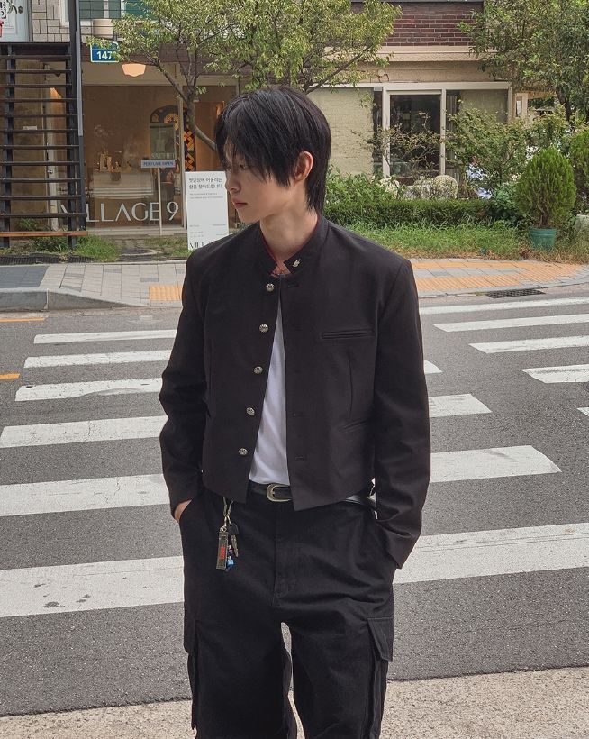26FW★ [PLAN MADE] Kuroji Metal Gakuran Crop Jacket