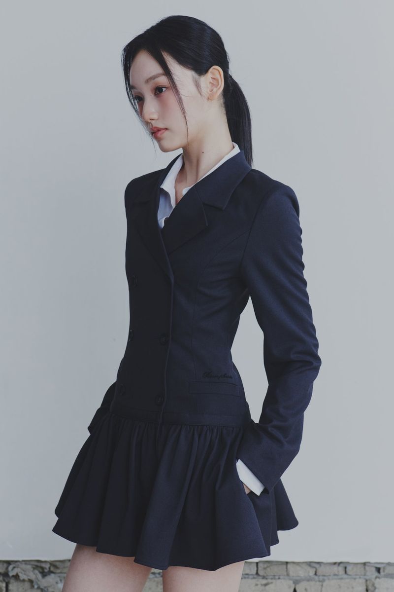 LIORA JACKET DRESS charcoal